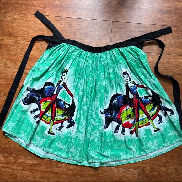 🐂 PinupGirl Dancing Matador Pinup Swing Full Circle Skirt - Picture 11 of 11